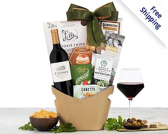 Cliffside Vineyards Cabernet Gift Basket Free Shipping
